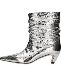 MSGM - Stiefel Silber - Lyst