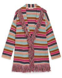 Maliparmi - Cardigan multicolour stripes - Lyst