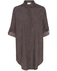 Kaffe - Overhemden ,Bruin ,Shirts - Lyst