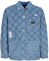 Vans - Jassen ,Blauw ,Denim Check Denim Printed Jacket - Lyst
