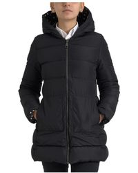 Dolce & Gabbana - Piumino Sciancrato Con Cappuccio Stampa Pois - Lyst