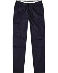 パンツ Maharishi Blue Dragon Trousers Maharishi Dragon-print Straight Trousers in Blue for Men