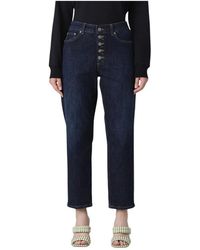 Dondup - Straight Leg Jeans Met Knoopsluiting - Lyst