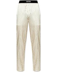 Tom Ford - Nachtkleding ,Leer Zijden Pyjamabroek - Lyst