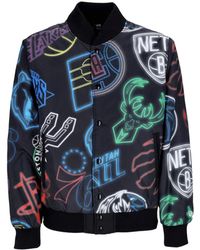 KTZ - Bomberjack Nba All-Over Print Bomber Zwart/Multi - Lyst