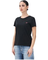 Levi's - Tops ,Zwart ,Katoen The Perfect T-Shirt - Lyst