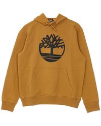Timberland - Hoodies & Sweatvesten ,Bruin ,Katoen Core Logo Hoodie - Lyst