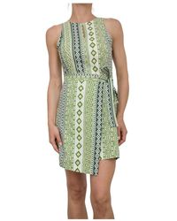 Marella - Kleedjes ,Veelkleurig ,Katoen Groene Jurk Voor Vrouwen - Lyst