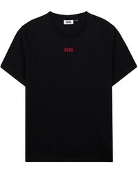 Gcds - Tops ,Zwart ,Katoen Basic Logo Regular Tee - Lyst