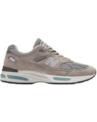 New Balance - Leather Mesh Running Sneakers - Lyst