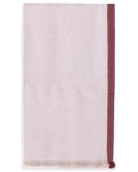 Brunello Cucinelli - Luxuriöser Cashmere Schal Mit Fransigen Kanten - Lyst