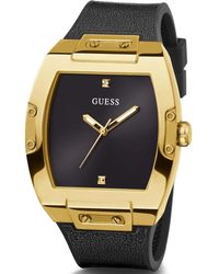 Guess - Accessoires ,Zwart ,Minimalistische Roestvrijstalen Armband Horloge - Lyst