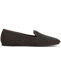 Brunello Cucinelli - Slippers En Raphia - Lyst