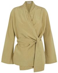 Cortana - Overhemden ,Groen ,Linnen Simona Jacket - Lyst