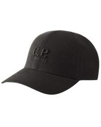 C.P. Company - Logo Cap Aus Gabardine - Lyst
