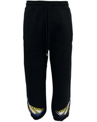 Marcelo Burlon - Broeken ,Zwart ,Slim Fit Broeken - Lyst