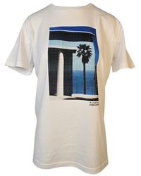 P.A.R.O.S.H. - Tops ,Katoen Wit Bedrukt T-Shirt - Lyst