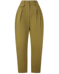 Alberta Ferretti - Cropped Trousers - Lyst