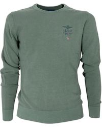 Aeronautica Militare - Round-Neck Knitwear - Lyst