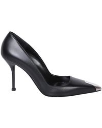 McQueen - Zapatos de tacón alto de cuero - Lyst