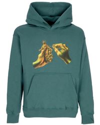 Propaganda - Hoodies & Sweatvesten ,Groen ,Katoen Groene Hoodie Mannen Stijl - Lyst