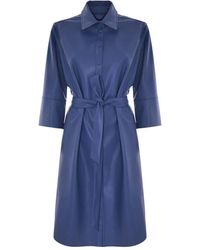 Kocca - Elegantes midi-kleid mit gürtel - Lyst