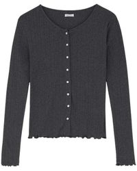 Skall Studio - Truien & Vesten ,Grijs ,Katoen Edie Cardigan - Lyst