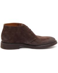 Doucal's - Schoenen ,Bruin ,Suède Vintage Effect Schoenen - Lyst