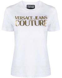 Versace - Logo t-shirt - weiß - Lyst