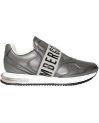 Bikkembergs - Sneakers casual argento in pelle - Lyst