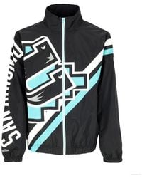 Mitchell & Ness - Jassen ,Zwart ,Polyester Nba Exploded Logo Windbreaker Jas - Lyst