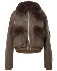 Sacai - Faux Fur & Shearling Jackets - Lyst