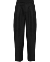Studio Nicholson - Broeken ,Zwart ,Wol Wool 'Pull Snm' Broeken - Lyst
