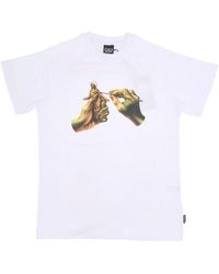 Propaganda - Witte Tee Korte Mouw T-Shirt - Lyst