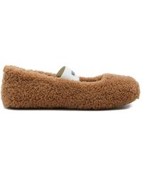 Moon Boot - Shearling Ballerina's - Lyst