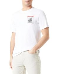 Replay - T-shirts,rundhals t-shirt aus open hand - Lyst