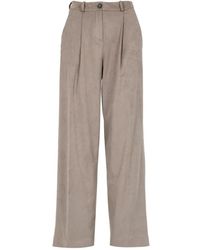 Rrd - Broeken ,Grijs ,Velours Wijde Pijp Broek Duif Grijs - Lyst