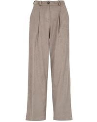 Rrd - Broeken ,Grijs ,Velours Wijde Pijp Broek Duif Grijs - Lyst