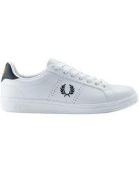 Fred Perry - Weiße Ledersneakers B721 Stil - Lyst
