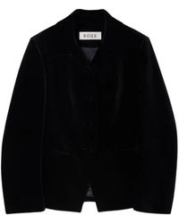 Rohe - Klassieke Getailleerde Fluwelen Blazer - Lyst