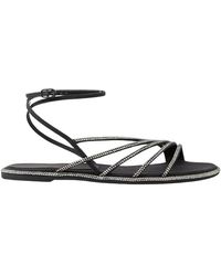 Le Silla - Schwarze kristall sandalen scarlet - Lyst