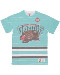 Mitchell & Ness - Tops ,Veelkleurig ,Katoen Nba Jumbotron 3.0 Sublimated Tee - Lyst