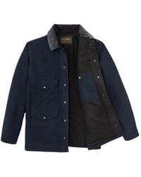 Filson - Jassen ,Blauw ,Katoen Mackinaw Wool Cruiser Jacket - Lyst