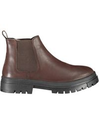Levi's - Braune stilvolle stiefelette mit seitlichem reißverschluss und logo-detail levi's - Lyst