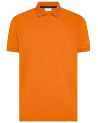 Sun 68 - Tops ,Oranje ,Polo Big Logo On Sleeve S/S - Lyst