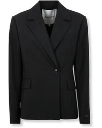 Birgitte Herskind - Jassen ,Grijs ,Leer Wasty Blazer - Lyst