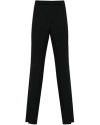 Lardini - Broeken ,Zwart ,Katoen Zwarte Broek Met Rechte Pijpen - Lyst