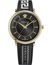 Versace - V-Circle Horloge - Lyst