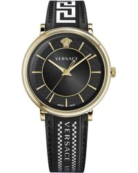 Versace - V-Circle Horloge - Lyst