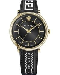 Versace - V-Circle Horloge - Lyst